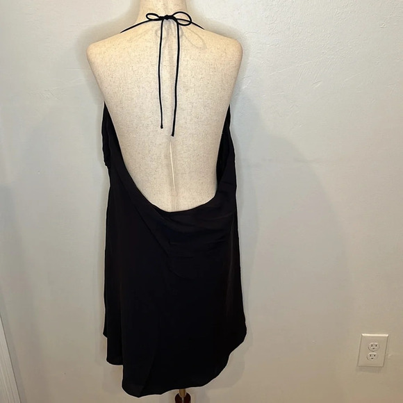 ABERCROMBIE & FITCH HALTER TIE LOW BACK BLACK DRESS NEW WITH TAGS XL - Picture 5 of 7